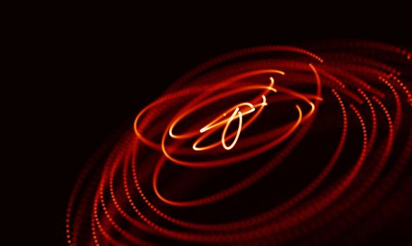 Abstract Black Geometrical Background . Connection structure. Science background. Futuristic Technology HUD Element . onnecting dots and lines . Big data visualization and Business .