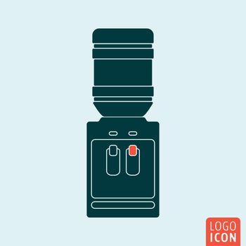 Water cooler icon isolated. Office water dispenser symbol. Vector illustration