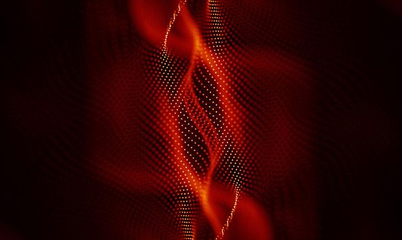 Abstract Black Geometrical Background . Connection structure. Science background. Futuristic Technology HUD Element . onnecting dots and lines . Big data visualization and Business .