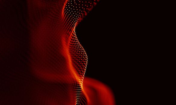 Abstract Black Geometrical Background . Connection structure. Science background. Futuristic Technology HUD Element . onnecting dots and lines . Big data visualization and Business .