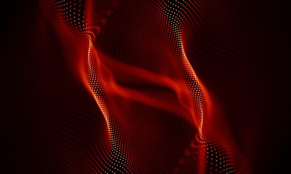 Abstract Black Geometrical Background . Connection structure. Science background. Futuristic Technology HUD Element . onnecting dots and lines . Big data visualization and Business .
