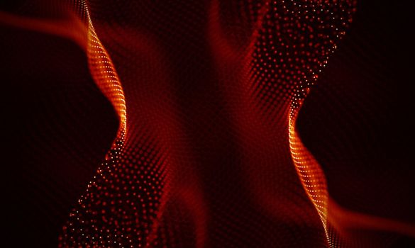 Abstract Black Geometrical Background . Connection structure. Science background. Futuristic Technology HUD Element . onnecting dots and lines . Big data visualization and Business .
