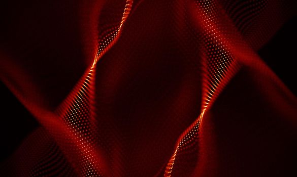 Abstract Black Geometrical Background . Connection structure. Science background. Futuristic Technology HUD Element . onnecting dots and lines . Big data visualization and Business .