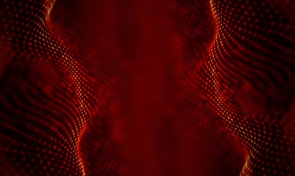 Abstract Black Geometrical Background . Connection structure. Science background. Futuristic Technology HUD Element . onnecting dots and lines . Big data visualization and Business .