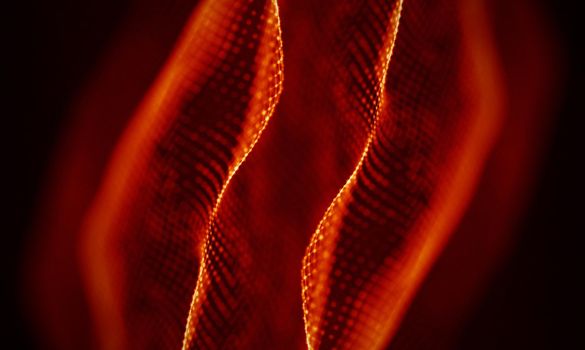 Abstract Black Geometrical Background . Connection structure. Science background. Futuristic Technology HUD Element . onnecting dots and lines . Big data visualization and Business .