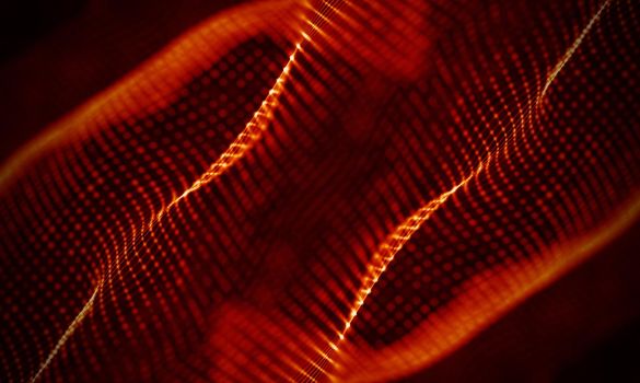 Abstract Black Geometrical Background . Connection structure. Science background. Futuristic Technology HUD Element . onnecting dots and lines . Big data visualization and Business .