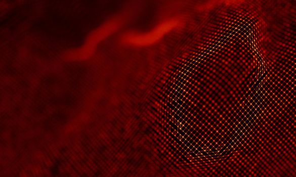 Abstract Black Geometrical Background . Connection structure. Science background. Futuristic Technology HUD Element . onnecting dots and lines . Big data visualization and Business .