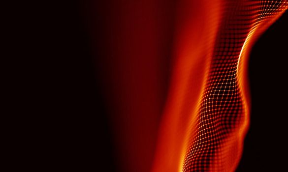 Abstract Black Geometrical Background . Connection structure. Science background. Futuristic Technology HUD Element . onnecting dots and lines . Big data visualization and Business .