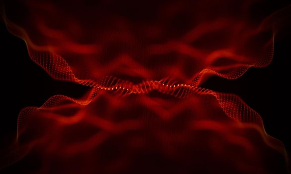 Abstract Black Geometrical Background . Connection structure. Science background. Futuristic Technology HUD Element . onnecting dots and lines . Big data visualization and Business .