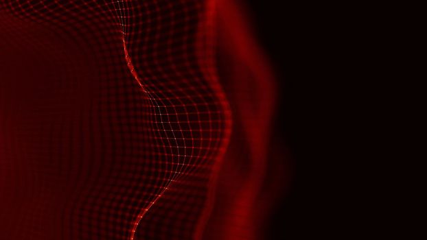 Abstract Red Geometrical Background . Connection structure. Science background. Futuristic Technology HUD Element . ?onnecting dots and lines .