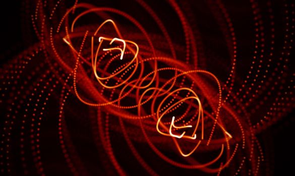 Abstract Black Geometrical Background . Connection structure. Science background. Futuristic Technology HUD Element . onnecting dots and lines . Big data visualization and Business .