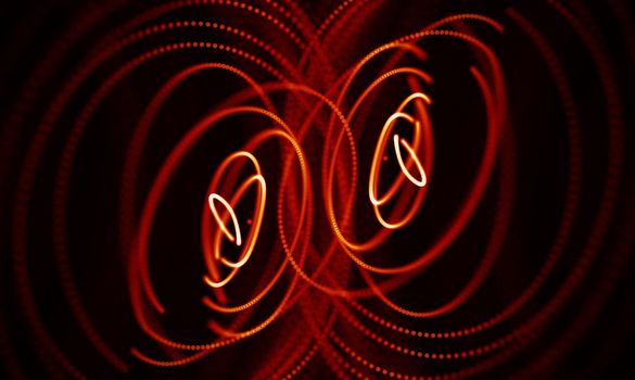 Abstract Black Geometrical Background . Connection structure. Science background. Futuristic Technology HUD Element . onnecting dots and lines . Big data visualization and Business .