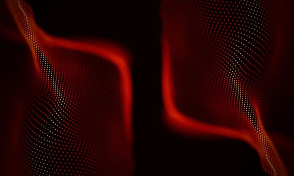 Abstract Black Geometrical Background . Connection structure. Science background. Futuristic Technology HUD Element . onnecting dots and lines . Big data visualization and Business .