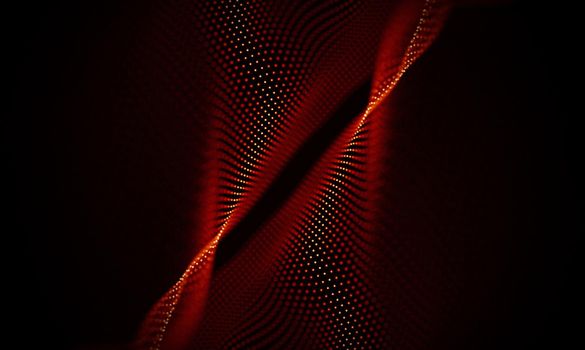 Abstract Black Geometrical Background . Connection structure. Science background. Futuristic Technology HUD Element . onnecting dots and lines . Big data visualization and Business .