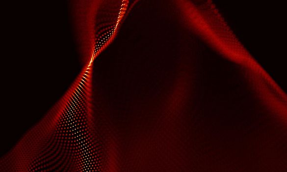 Abstract Black Geometrical Background . Connection structure. Science background. Futuristic Technology HUD Element . onnecting dots and lines . Big data visualization and Business .