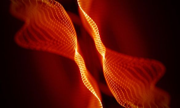 Abstract Black Geometrical Background . Connection structure. Science background. Futuristic Technology HUD Element . onnecting dots and lines . Big data visualization and Business .