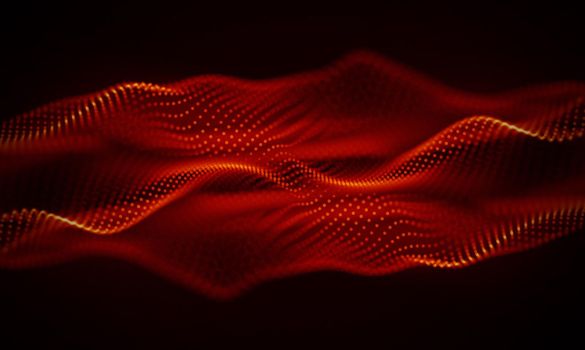 Abstract Black Geometrical Background . Connection structure. Science background. Futuristic Technology HUD Element . onnecting dots and lines . Big data visualization and Business .