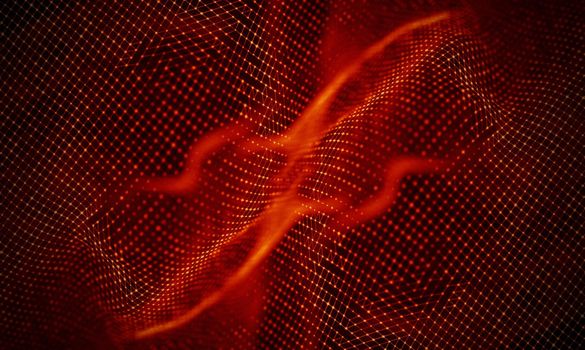 Abstract Black Geometrical Background . Connection structure. Science background. Futuristic Technology HUD Element . onnecting dots and lines . Big data visualization and Business .