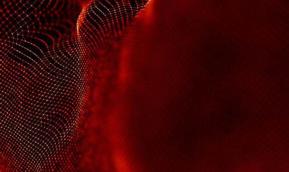 Abstract Black Geometrical Background . Connection structure. Science background. Futuristic Technology HUD Element . onnecting dots and lines . Big data visualization and Business .