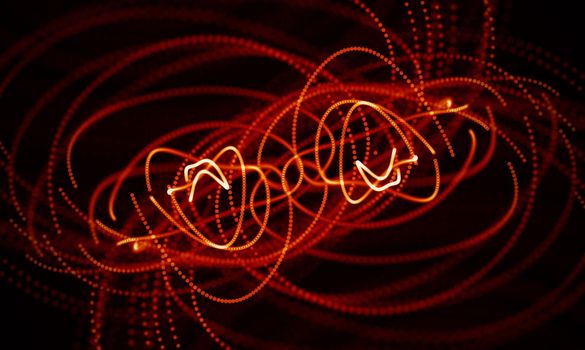 Abstract Black Geometrical Background . Connection structure. Science background. Futuristic Technology HUD Element . onnecting dots and lines . Big data visualization and Business .