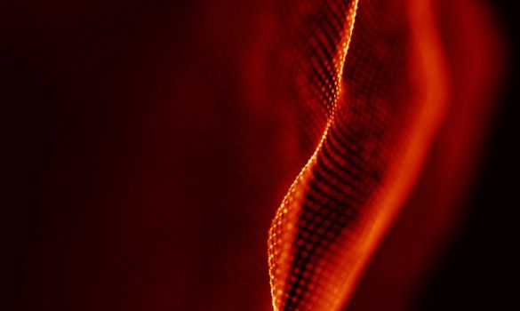 Abstract Black Geometrical Background . Connection structure. Science background. Futuristic Technology HUD Element . onnecting dots and lines . Big data visualization and Business .
