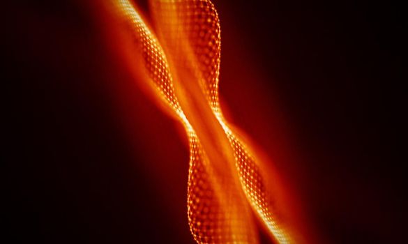 Abstract Black Geometrical Background . Connection structure. Science background. Futuristic Technology HUD Element . onnecting dots and lines . Big data visualization and Business .
