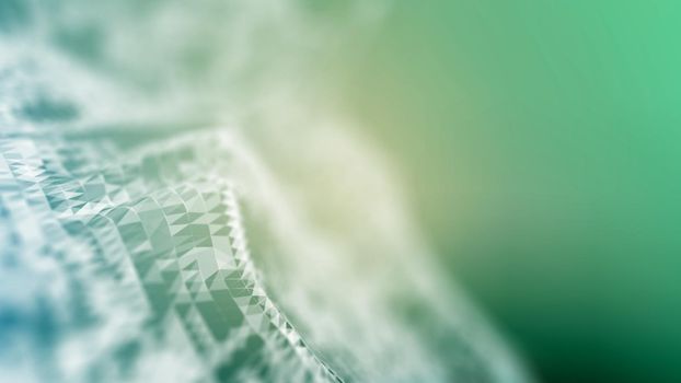 Background 3d grid.Cyber technology Ai tech wire network futuristic wireframe. Artificial intelligence . Cyber security background  illustration