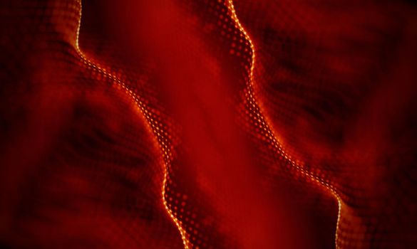 Abstract Black Geometrical Background . Connection structure. Science background. Futuristic Technology HUD Element . onnecting dots and lines . Big data visualization and Business .