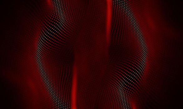 Abstract Black Geometrical Background . Connection structure. Science background. Futuristic Technology HUD Element . onnecting dots and lines . Big data visualization and Business .