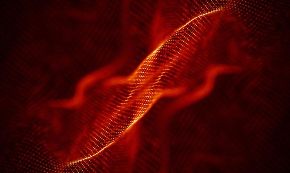 Abstract Black Geometrical Background . Connection structure. Science background. Futuristic Technology HUD Element . onnecting dots and lines . Big data visualization and Business .