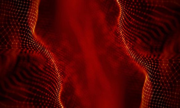 Abstract Black Geometrical Background . Connection structure. Science background. Futuristic Technology HUD Element . onnecting dots and lines . Big data visualization and Business .