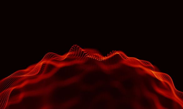 Abstract Black Geometrical Background . Connection structure. Science background. Futuristic Technology HUD Element . onnecting dots and lines . Big data visualization and Business .