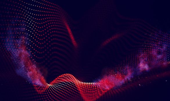 Abstract Black Geometrical Background . Connection structure. Science background. Futuristic Technology HUD Element . onnecting dots and lines . Big data visualization and Business .