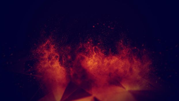 Abstract 3d Illuminated distorted Mesh Sphere . Neon Sign . Futuristic Technology HUD Element . Elegant Abstract Destroyed Sphere . Big data visualization .