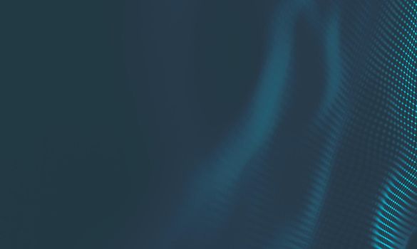  Music background. Big Data Particle Flow Visualisation. Science infographic futuristic illustration. Sound wave.