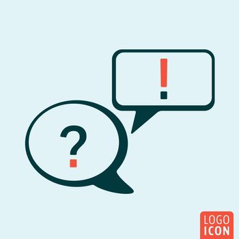 Speech bubble icon. Speech bubble logo. Speech bubble symbol. Speech bubble isolated. Speech bubbles icon minimal design. Vector illustration.