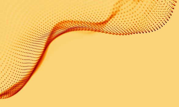  Music background. Big Data Particle Flow Visualisation. Science infographic futuristic illustration. Sound wave.