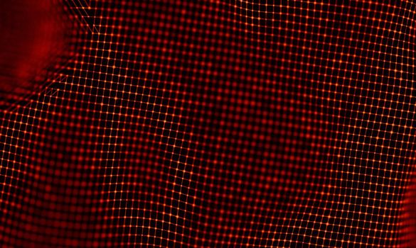 Abstract Black Geometrical Background . Connection structure. Science background. Futuristic Technology HUD Element . onnecting dots and lines . Big data visualization and Business .