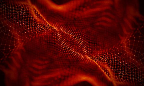 Abstract Black Geometrical Background . Connection structure. Science background. Futuristic Technology HUD Element . onnecting dots and lines . Big data visualization and Business .