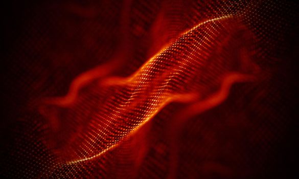 Abstract Black Geometrical Background . Connection structure. Science background. Futuristic Technology HUD Element . onnecting dots and lines . Big data visualization and Business .
