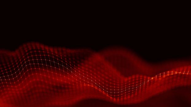 Abstract Red Geometrical Background . Connection structure. Science background. Futuristic Technology HUD Element . ?onnecting dots and lines .