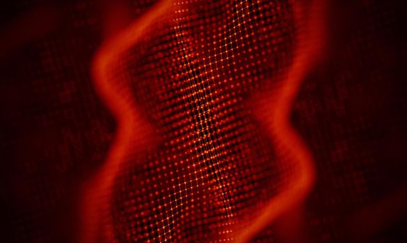 Abstract Black Geometrical Background . Connection structure. Science background. Futuristic Technology HUD Element . onnecting dots and lines . Big data visualization and Business .