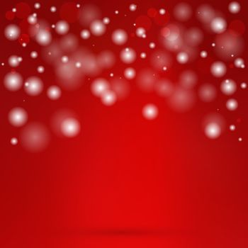 Glittering blurry red lights abstract background. Glowing Lights for Brochures, Flyers, Posters, Greeting Cards. Vector illustration