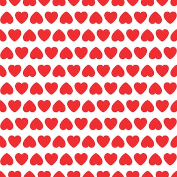 Seamless pattern with hearts. Vector illustration.