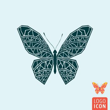 Butterfly icon. Butterfly logo. Butterfly symbol. Butterfly isolated, icon minimal design. Vector illustration