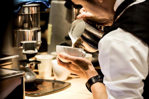 cappuccino and latte art