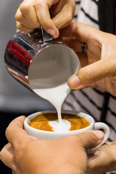 cappuccino and latte art