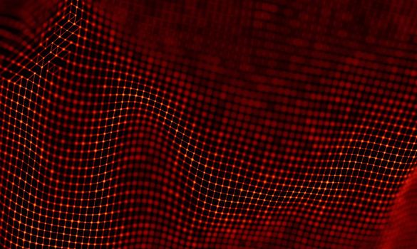 Abstract Black Geometrical Background . Connection structure. Science background. Futuristic Technology HUD Element . onnecting dots and lines . Big data visualization and Business .