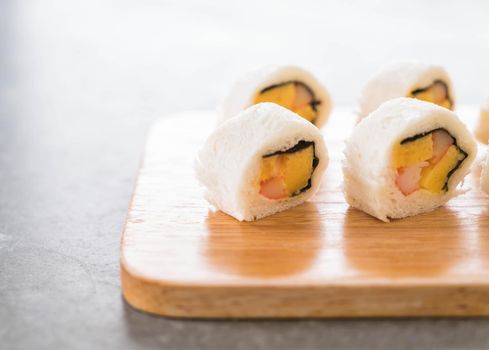 sushi sandwich roll - fusion food