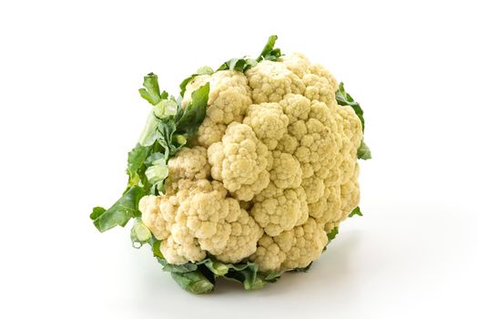 Fresh Cauliflower on white background